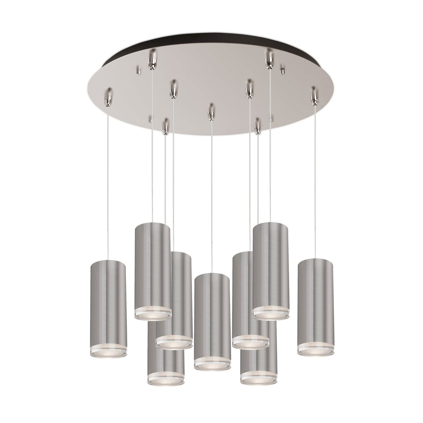 Kuzco Cameo brushed nickel multi-pendant MP401431BN-09