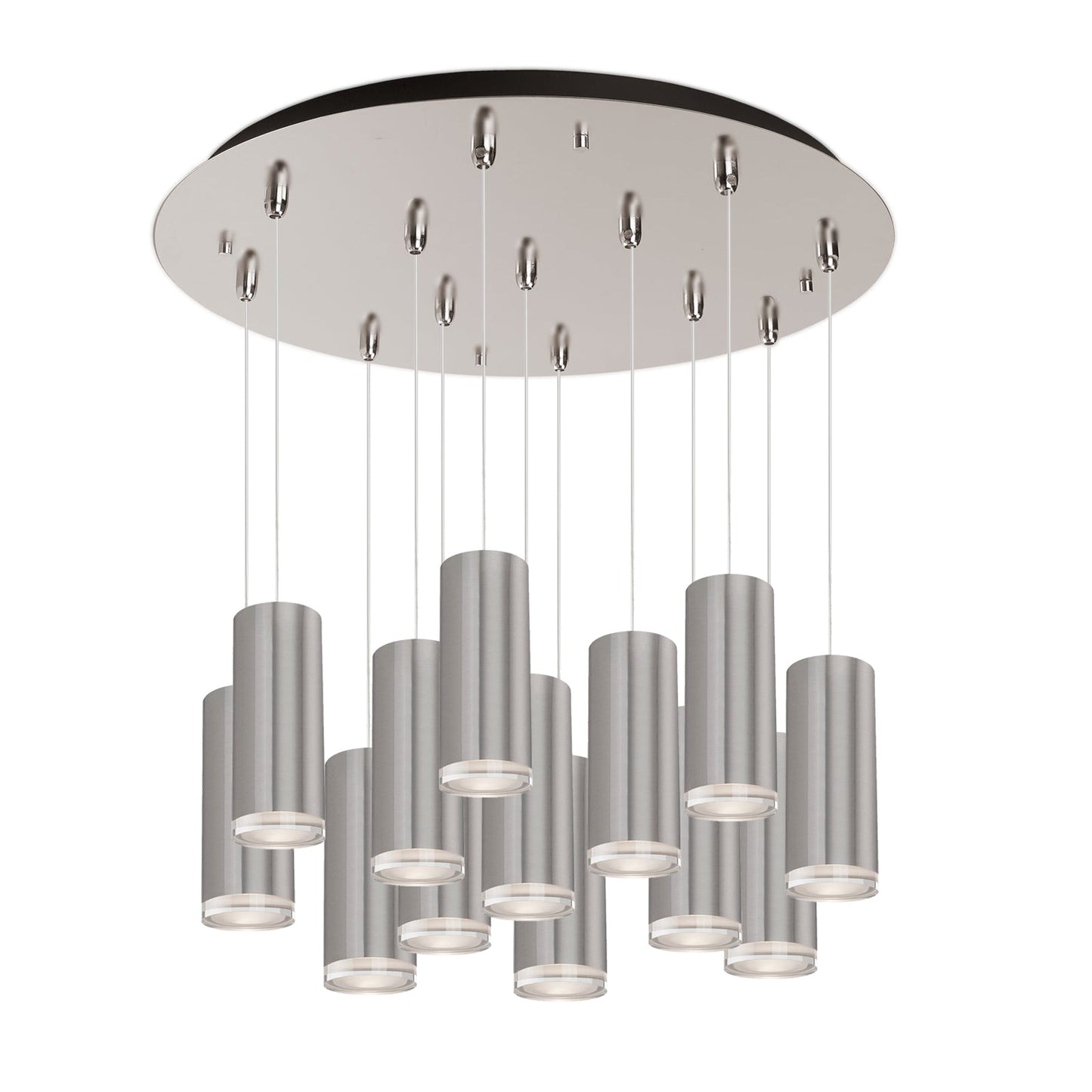 Kuzco Cameo brushed nickel multi-pendant MP401431BN-13