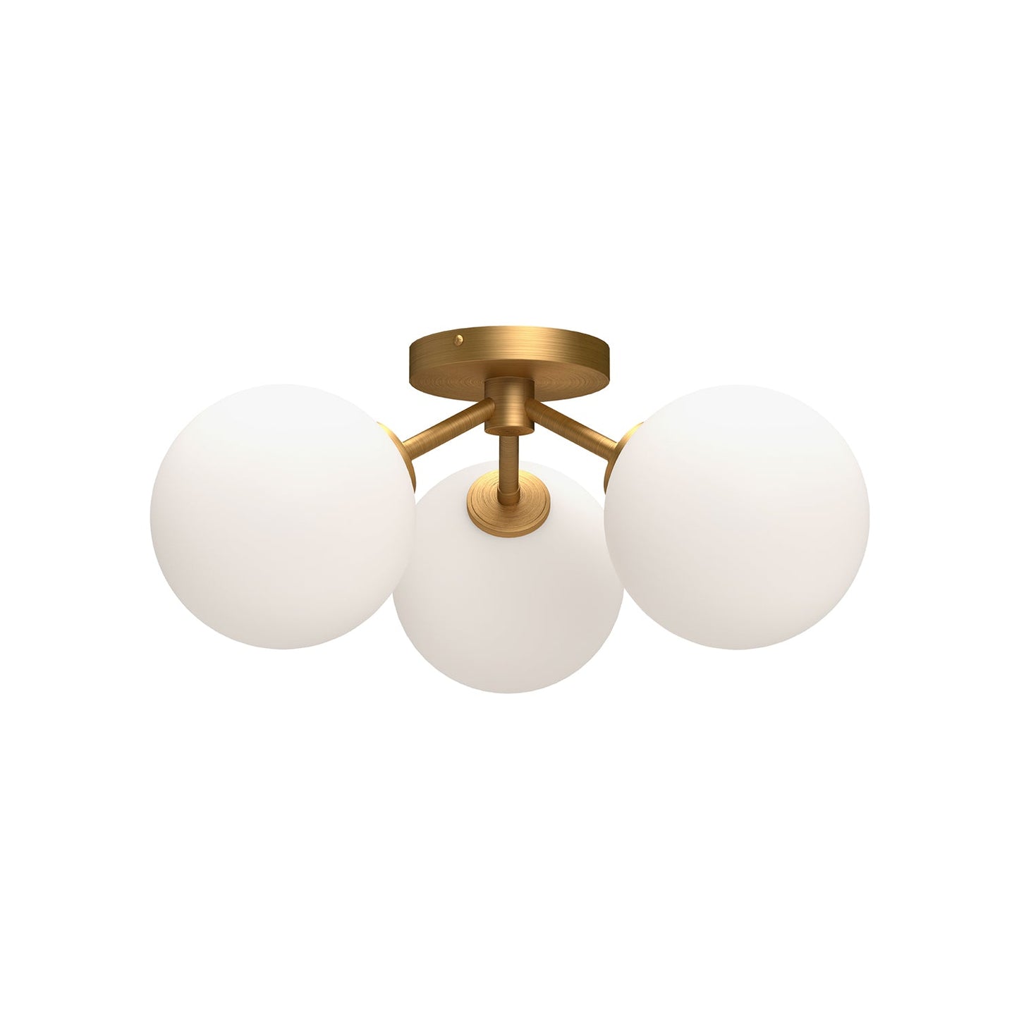 Alora Mood Cassia aged gold semi-flush mount SF549315AGOP