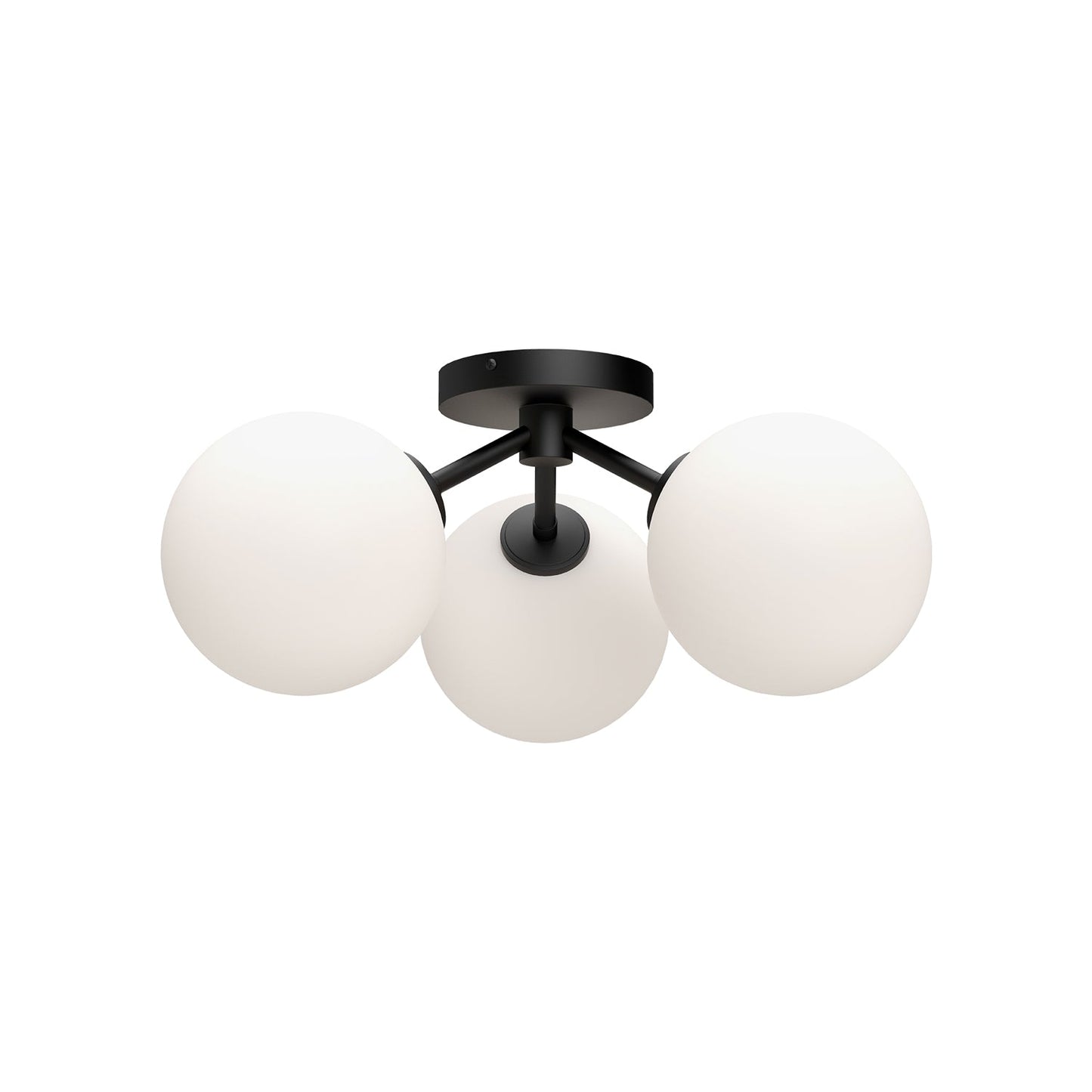 Alora Mood Cassia matte black semi-flush mount SF549315MBOP