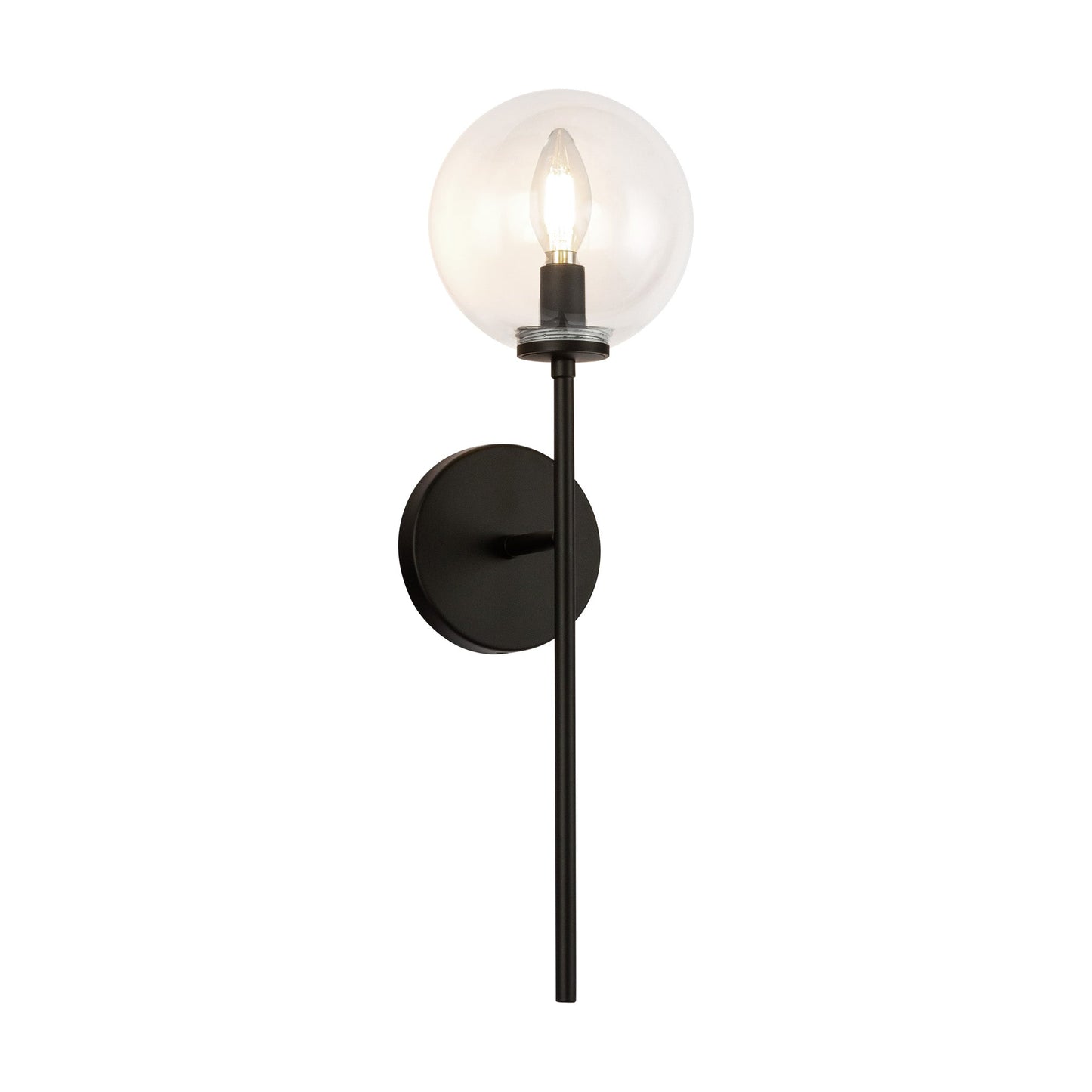 Alora Mood Cassia matte black vanity light WV549101MBCL