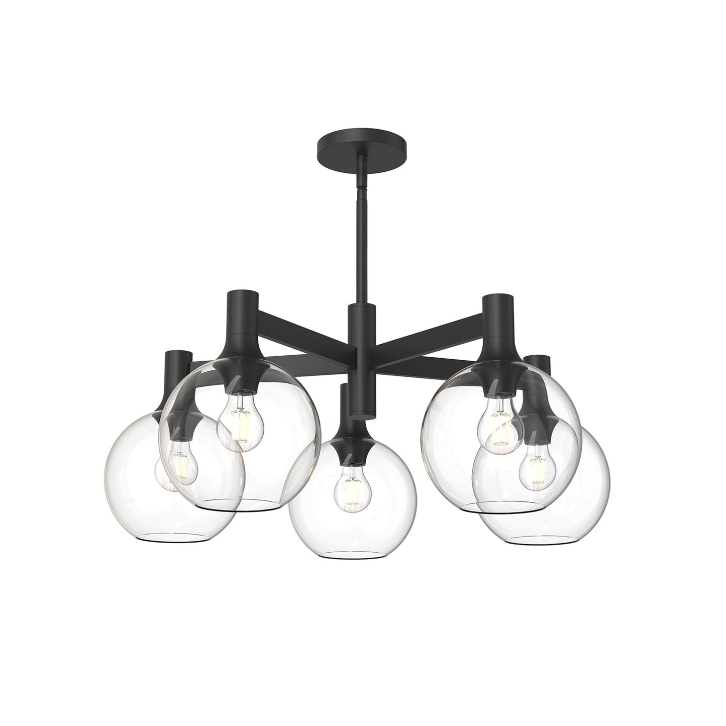 Alora Mood Castilla clear glass chandelier CH506129MBCL