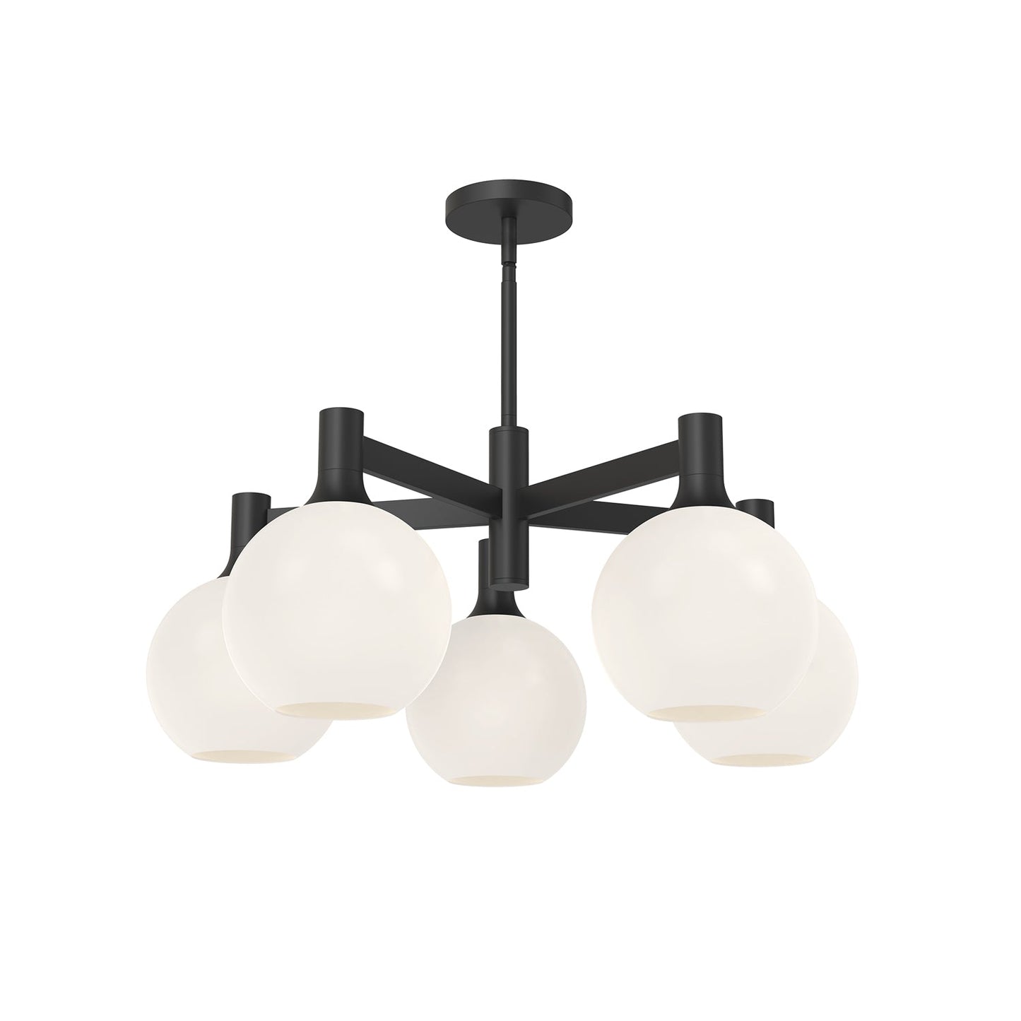 Alora Mood Castilla matte black chandelier CH506129MBOP
