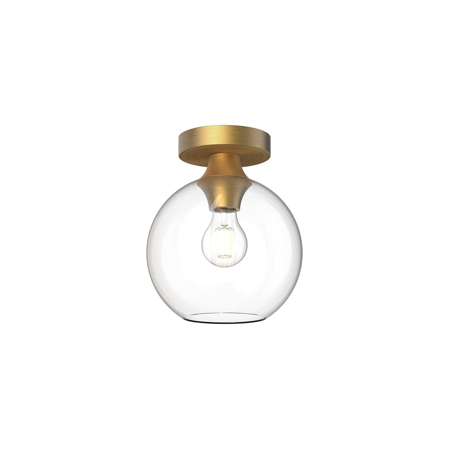 Alora Mood Castilla aged gold flush mount FM506108AGCL