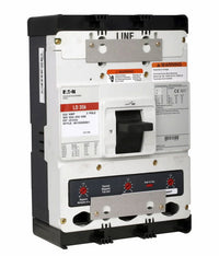 Cutler Hammer 600A 600V 3P L-Frame Molded Case Circuit Breaker, Series C, Thermal Magnetic Trip, UL 489, CSA, Feed-Thru Mounting, 35kAIC @ 480VAC, 65kAIC @ 240VAC