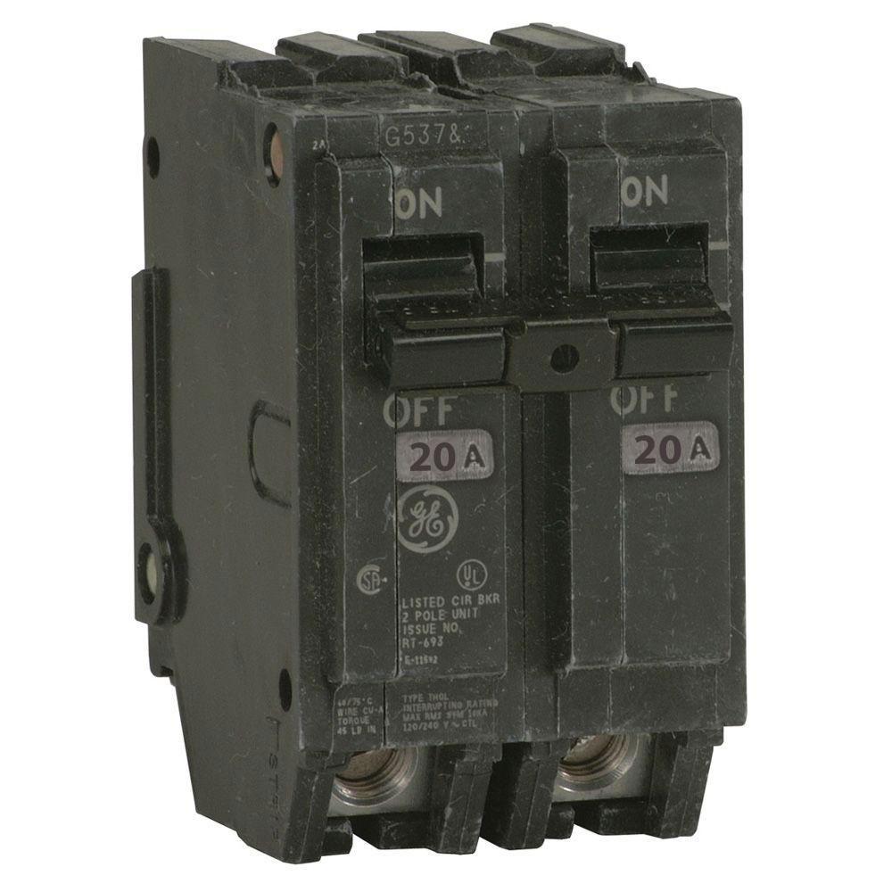 Emery Jensen Distribution LLC 20A 240V 2 Pole Circuit Breaker 10kA Interrupt Rating
