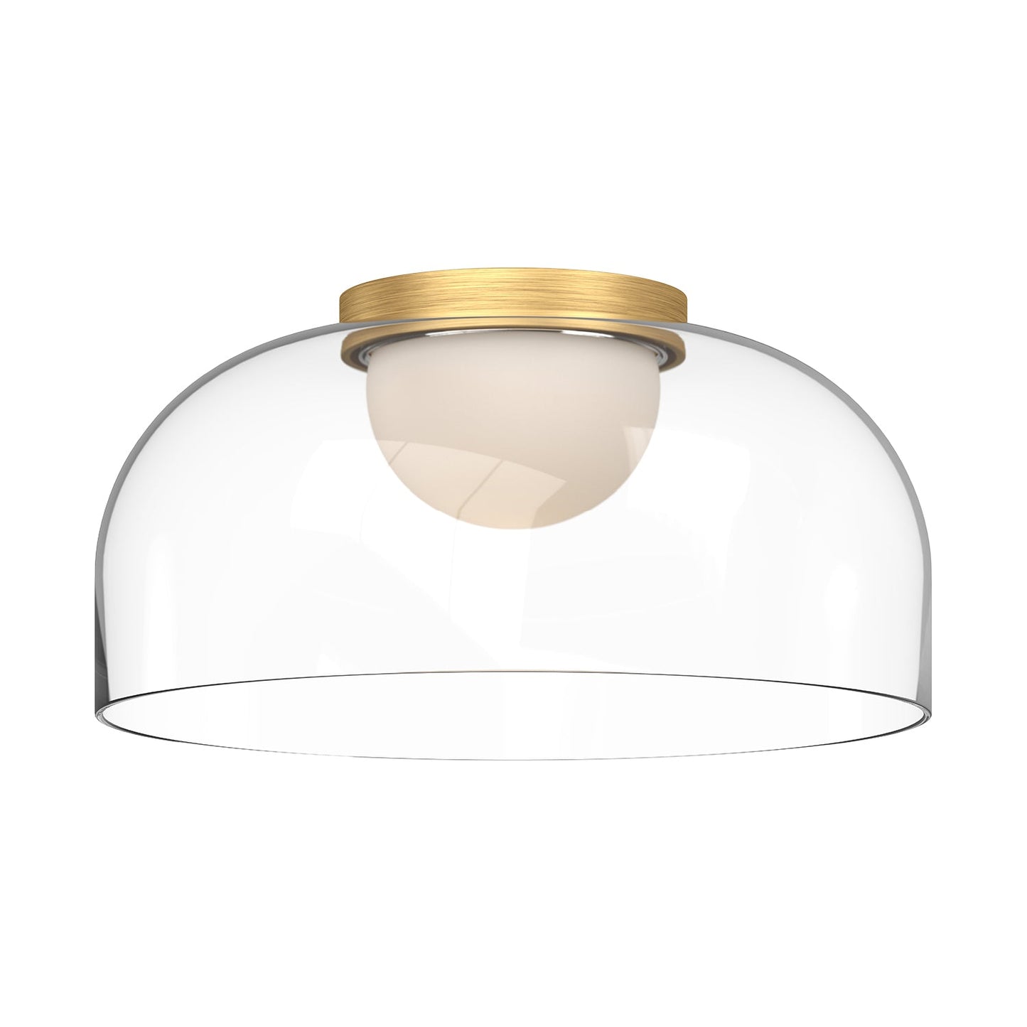 Kuzco Cedar brushed gold flush mount FM52512-BG/CL