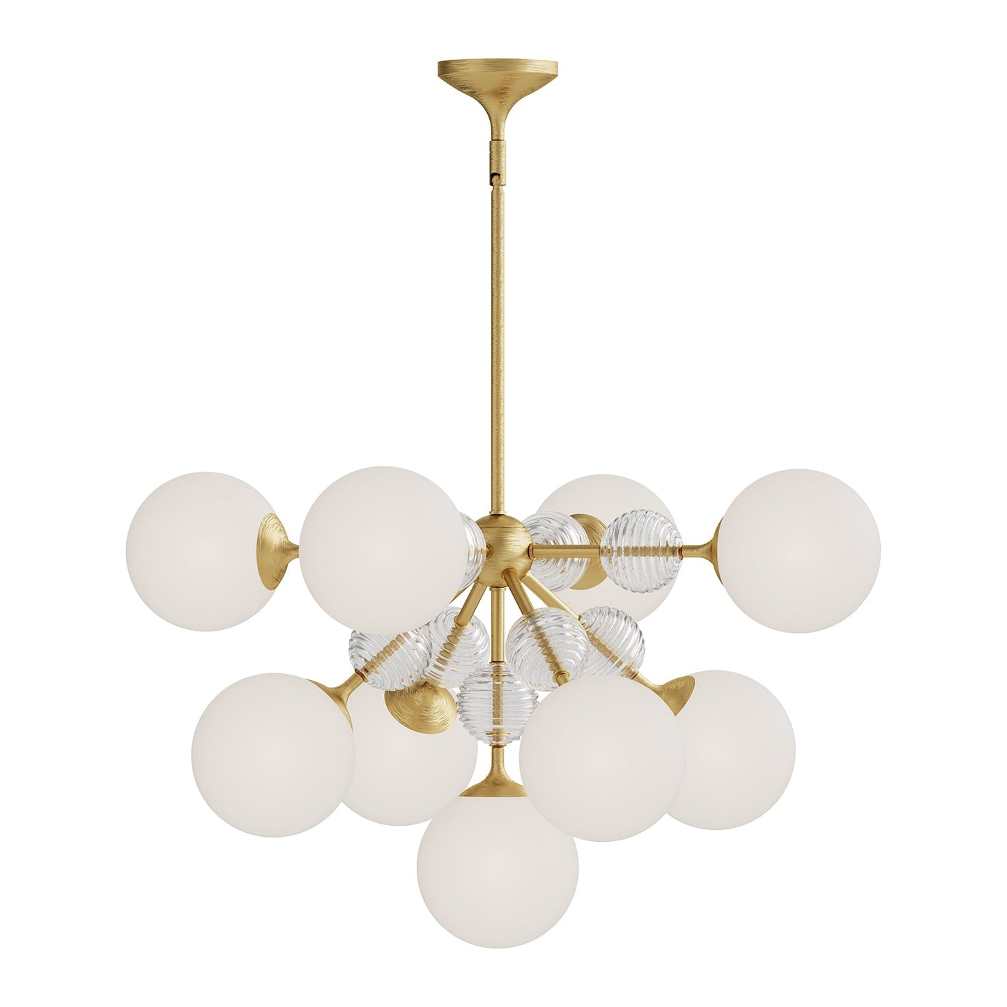 Alora Mood Celia brushed gold chandelier CH415331BGOP