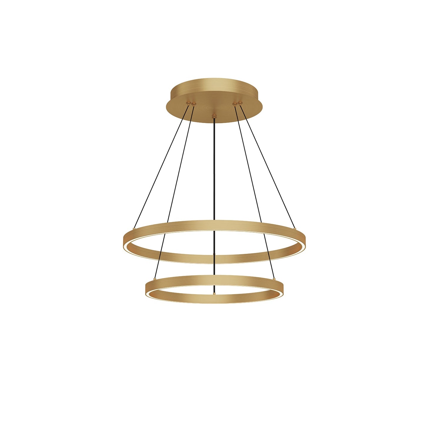 Kuzco Cerchio brushed gold chandelier CH87224-BG