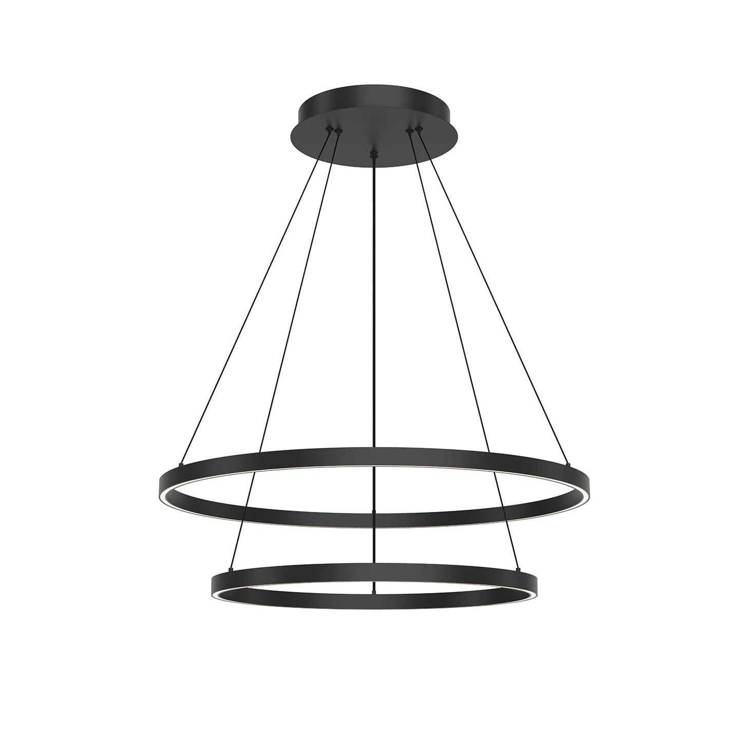 Kuzco Cerchio black chandelier CH87232-BK