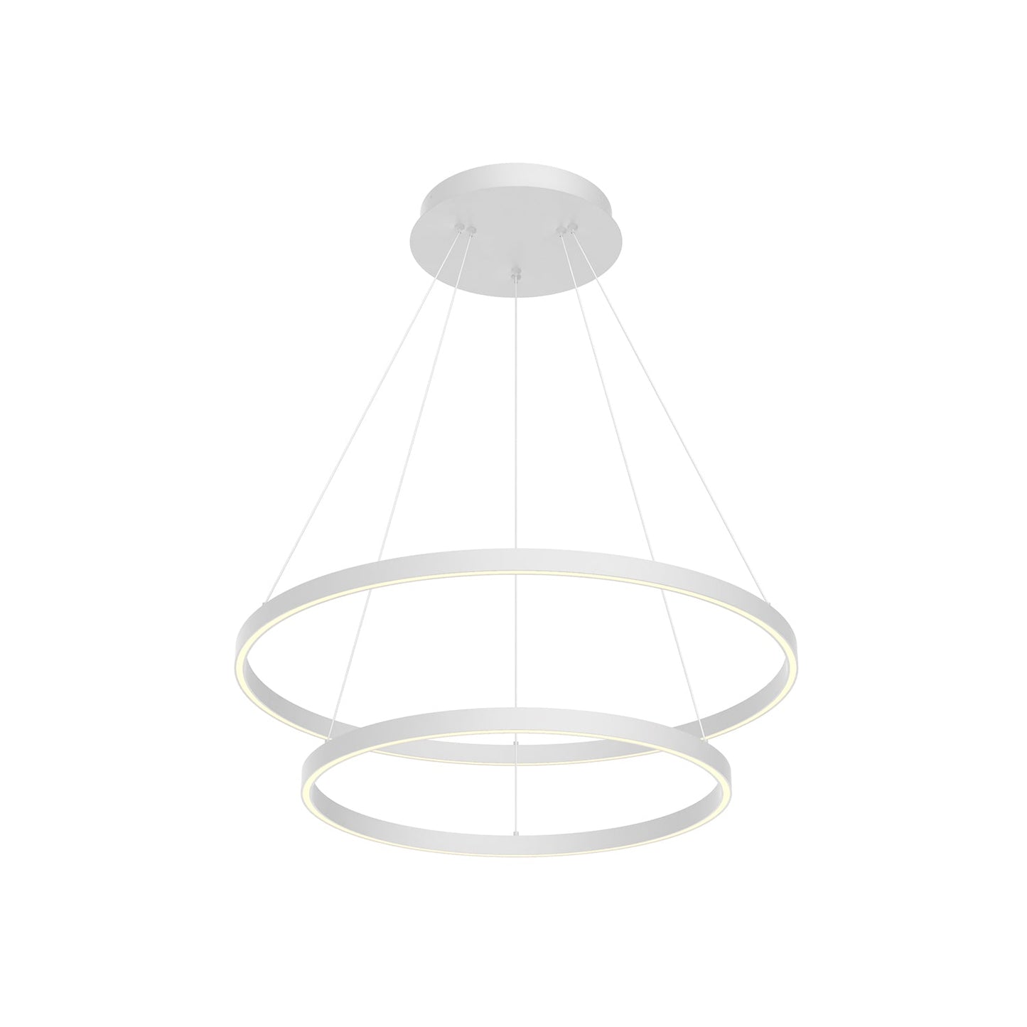 Kuzco Cerchio white chandelier CH87832-WH