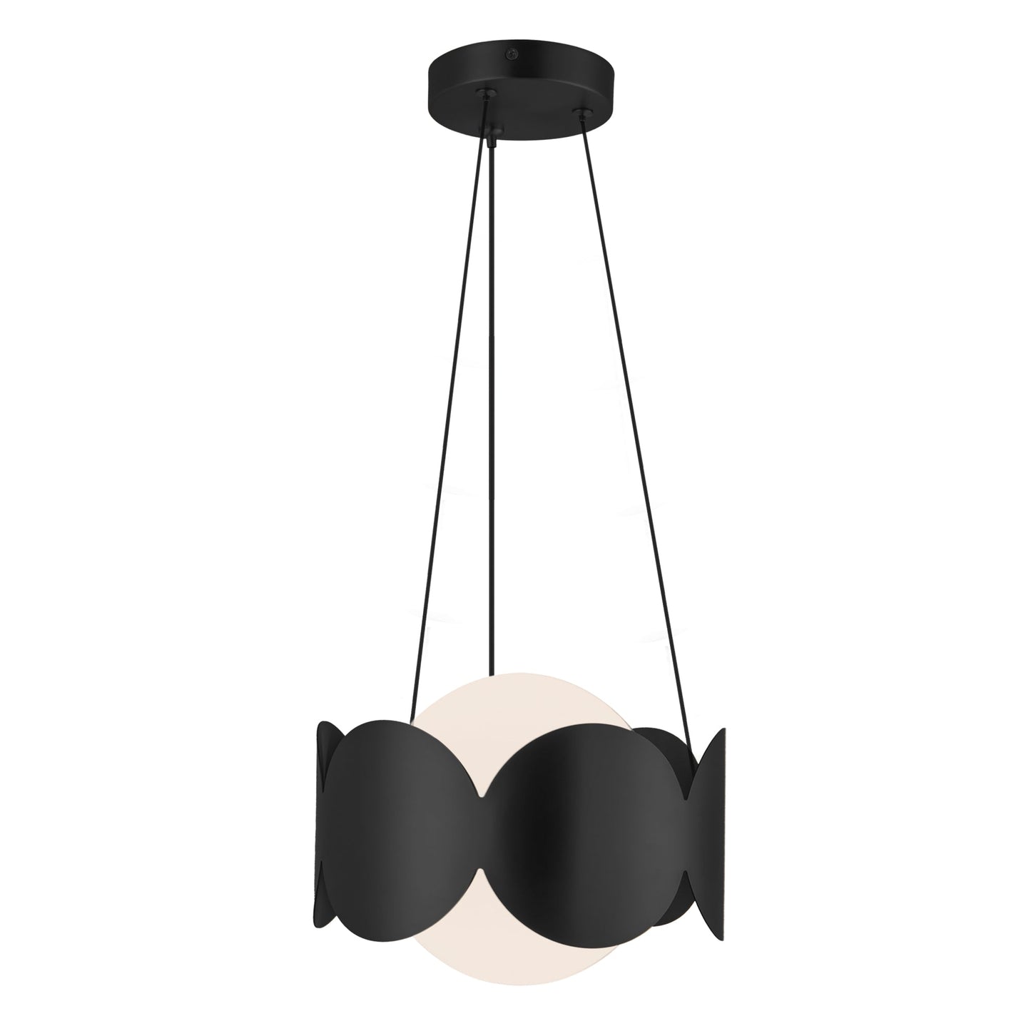 Kuzco Ciel black chandelier CH59810-BK/OP
