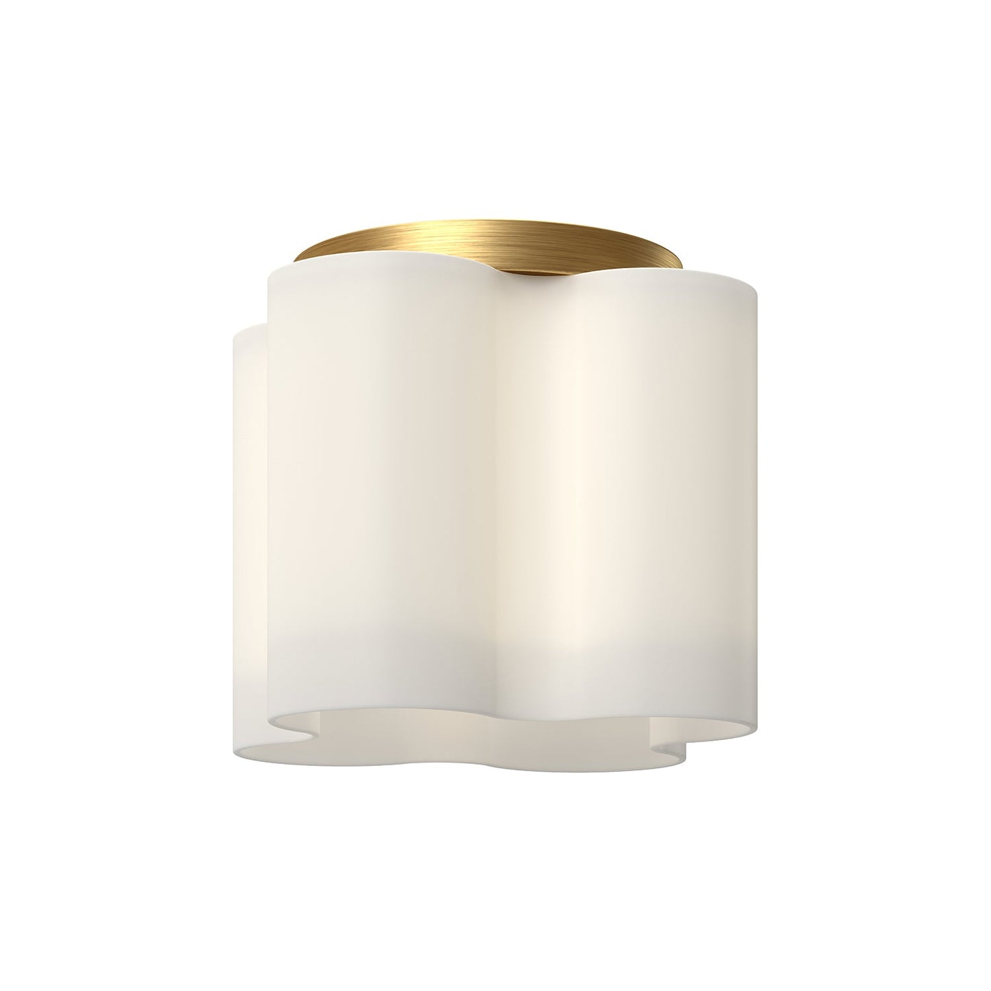 Kuzco Clover brushed gold flush mount FM54809-BG/OP