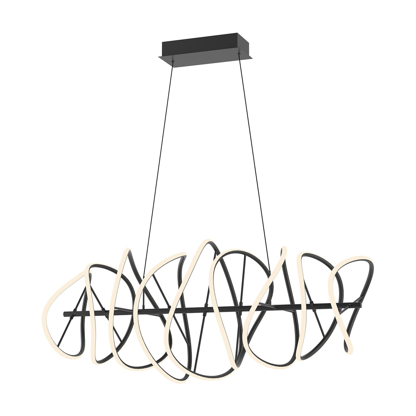 Kuzco Collide black chandelier CH96442-BK