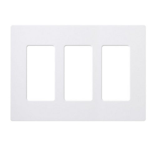 Lutron Claro 3-gang wall plate in Ivory