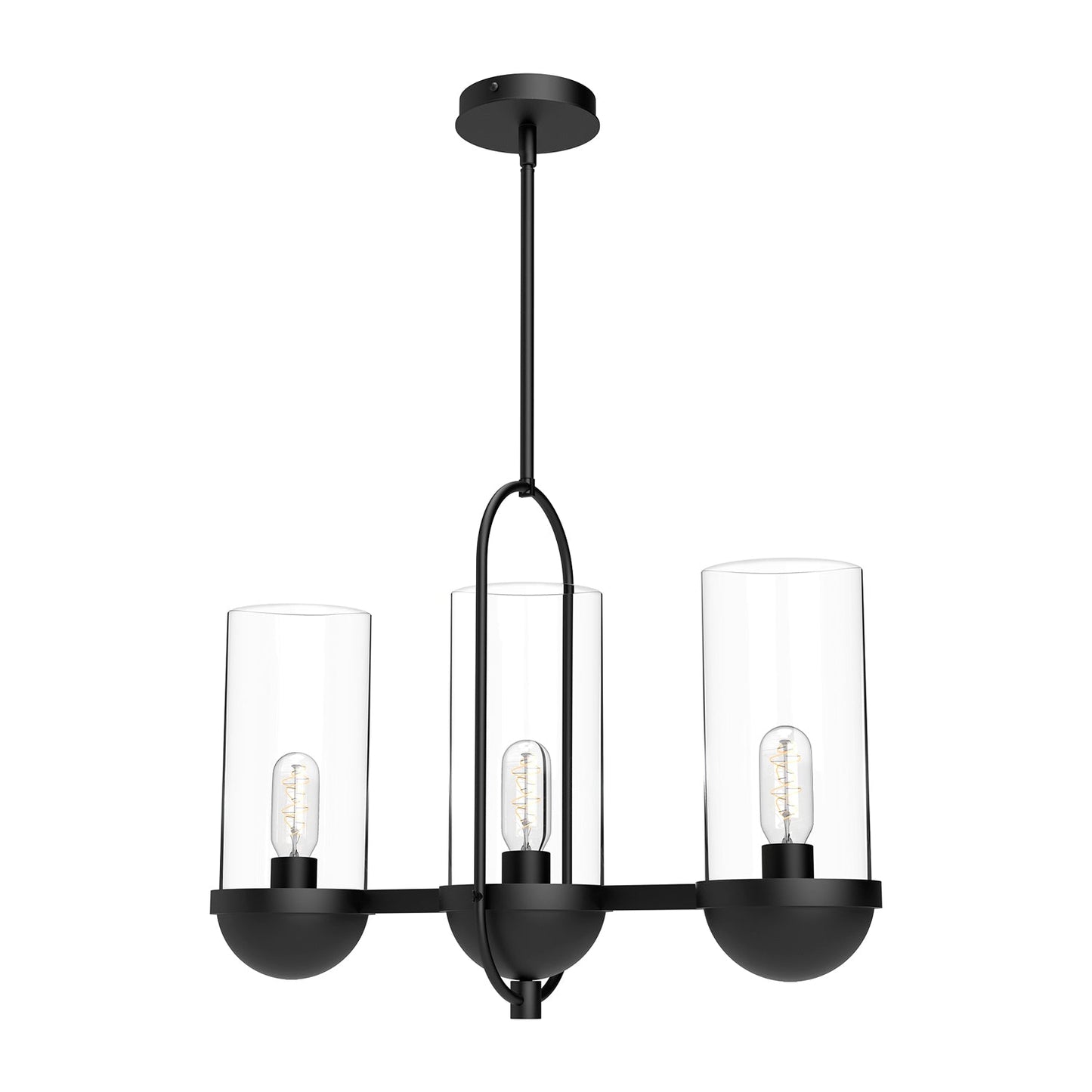Alora Mood Cyrus clear glass linear pendant LP539024MBCL