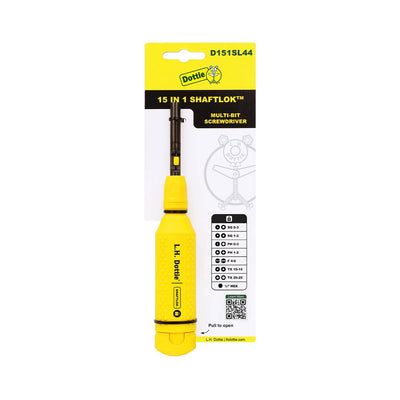 Dottie D151SL44 Dottie Shaftlok 15 In 1 Multi-Bit Screwdriver D151SL44