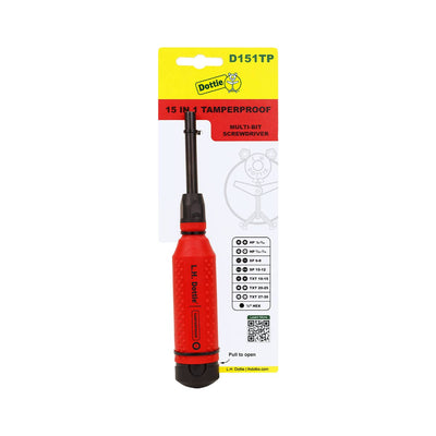 Dottie D151TP Dottie Tamperproof 15 In 1 Multi-Bit Screwdriver D151TP