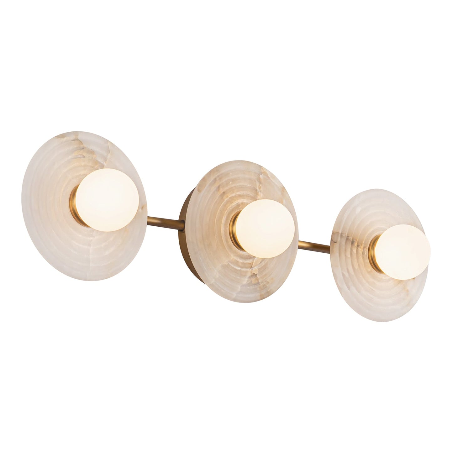 Alora Dahlia vintage brass vanity light WV346322VBAR