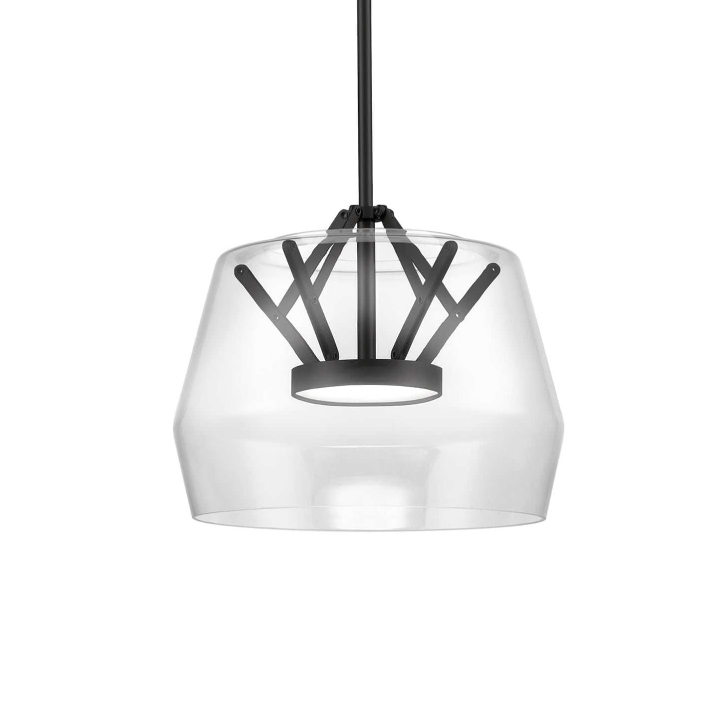 Kuzco Deco clear pendant PD61412-CL/BK