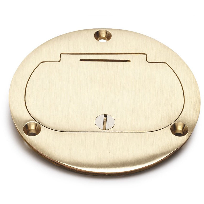 Lew Electric DFB-1-GFI Brass floor box cover