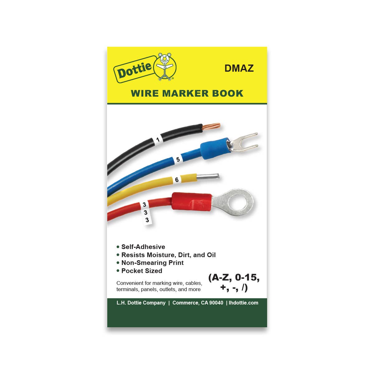 Dottie DMAZ Dottie Nylon Cloth Wire Marker Book A-Z DMAZ