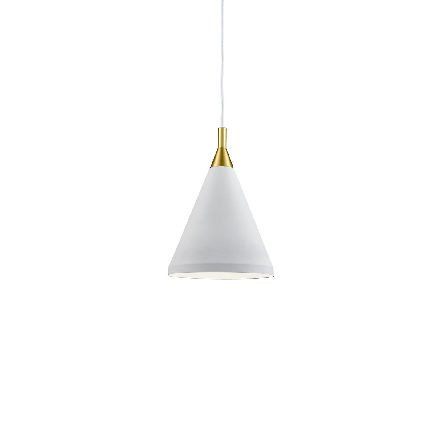 Kuzco Dorothy white with gold detail pendant 492710-WH/GD