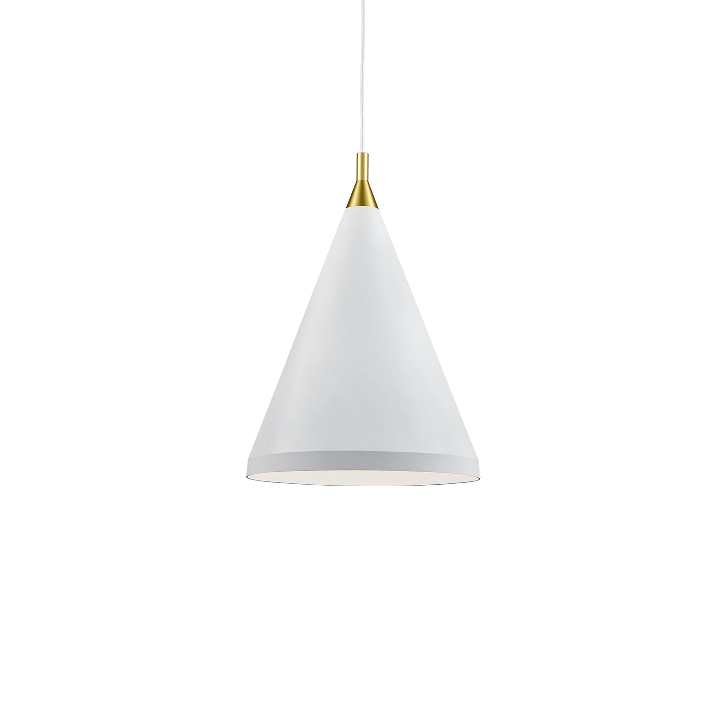 Kuzco Dorothy white with gold detail pendant 492716-WH/GD