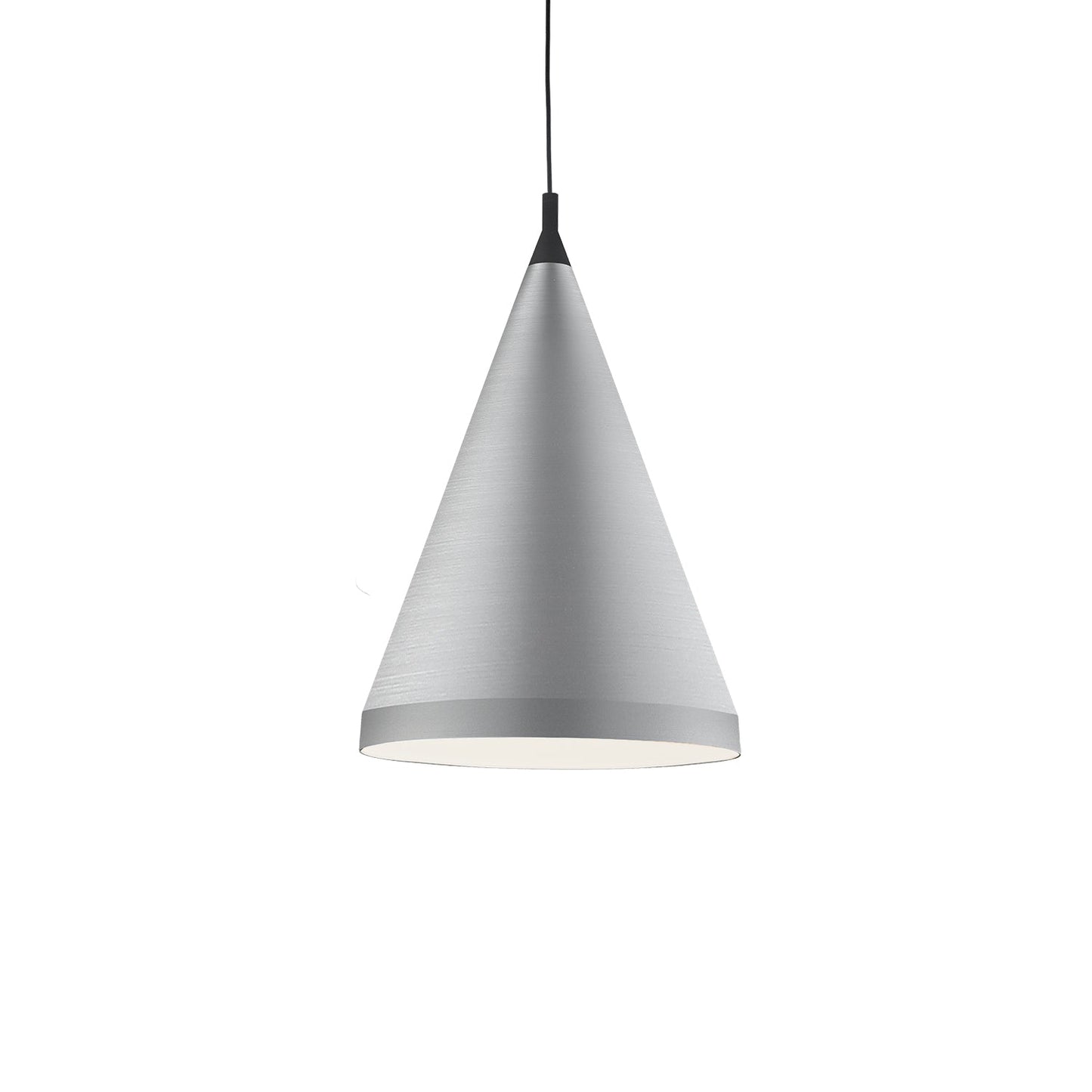 Kuzco Dorothy brushed nickel with black detail pendant 492722-BN/BK