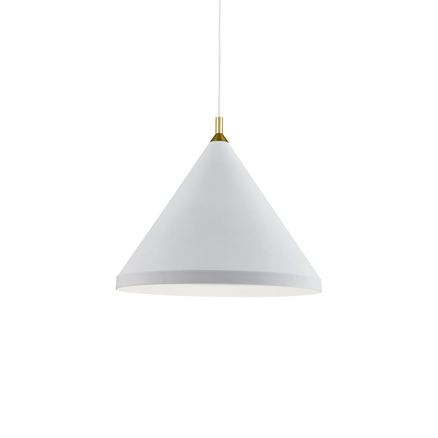 Kuzco Dorothy white with gold detail pendant 492824-WH/GD