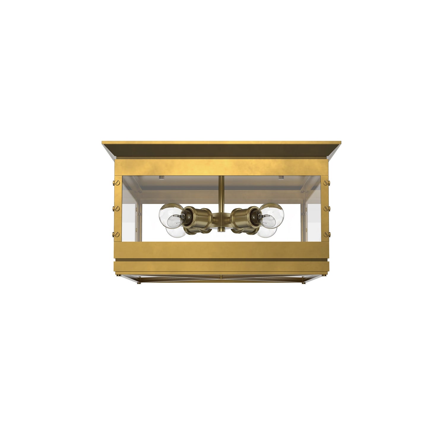 Alora Douglas vintage brass flush mount FM351004VB