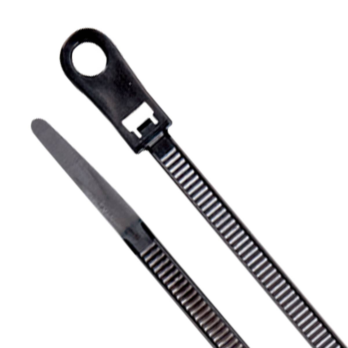 Dottie DTM6B Dottie 8 Inch UV Black Mounting Hole Cable Tie DTM6B