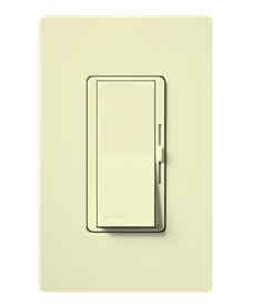 Lutron Diva LED+ dimmer switch in Almond