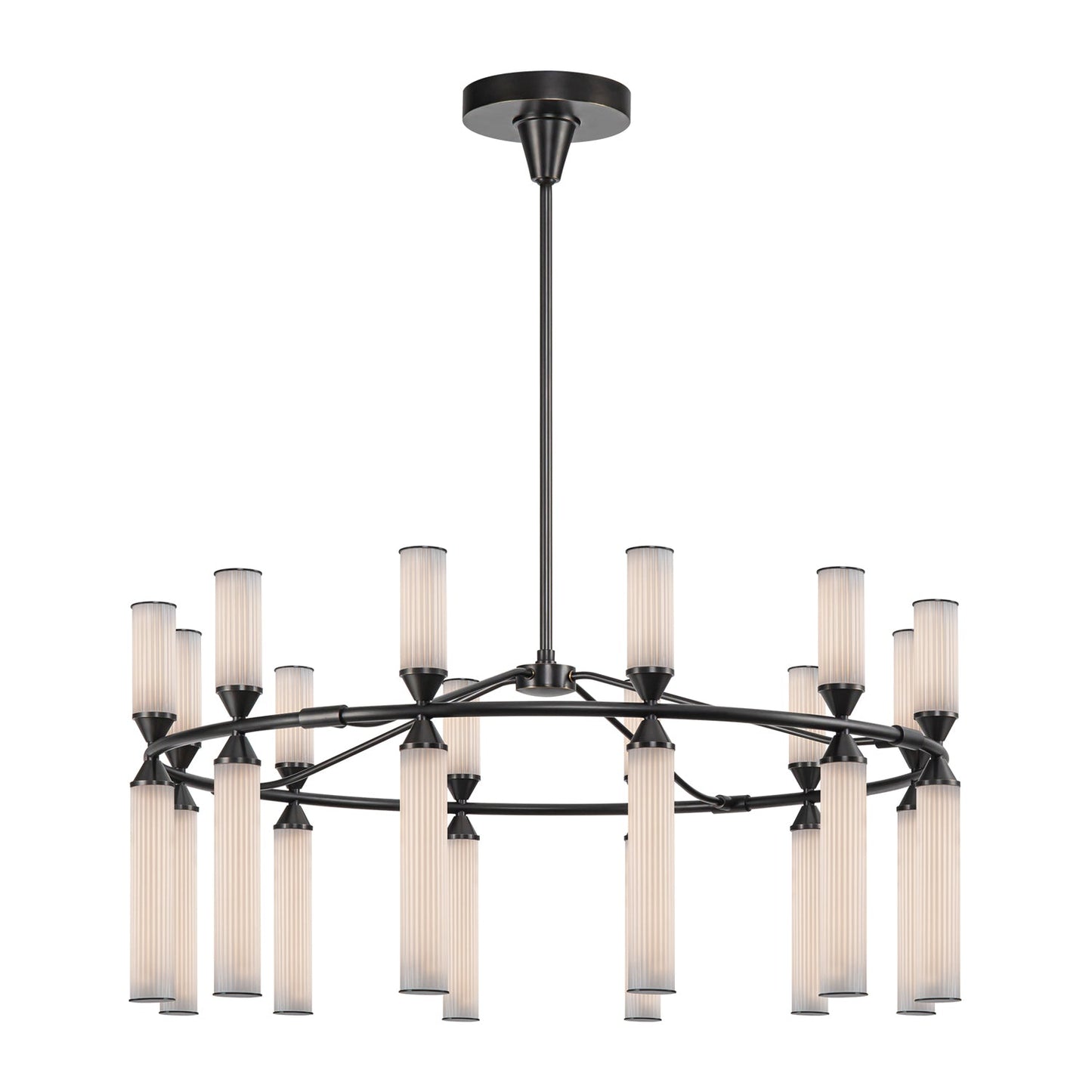 Alora Edwin urban bronze chandelier CH348038UBFR-UNV