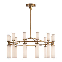 Alora Edwin vintage brass chandelier CH348038VBFR-UNV
