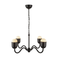 Alora Mood Effie matte black chandelier CH558427MBOP