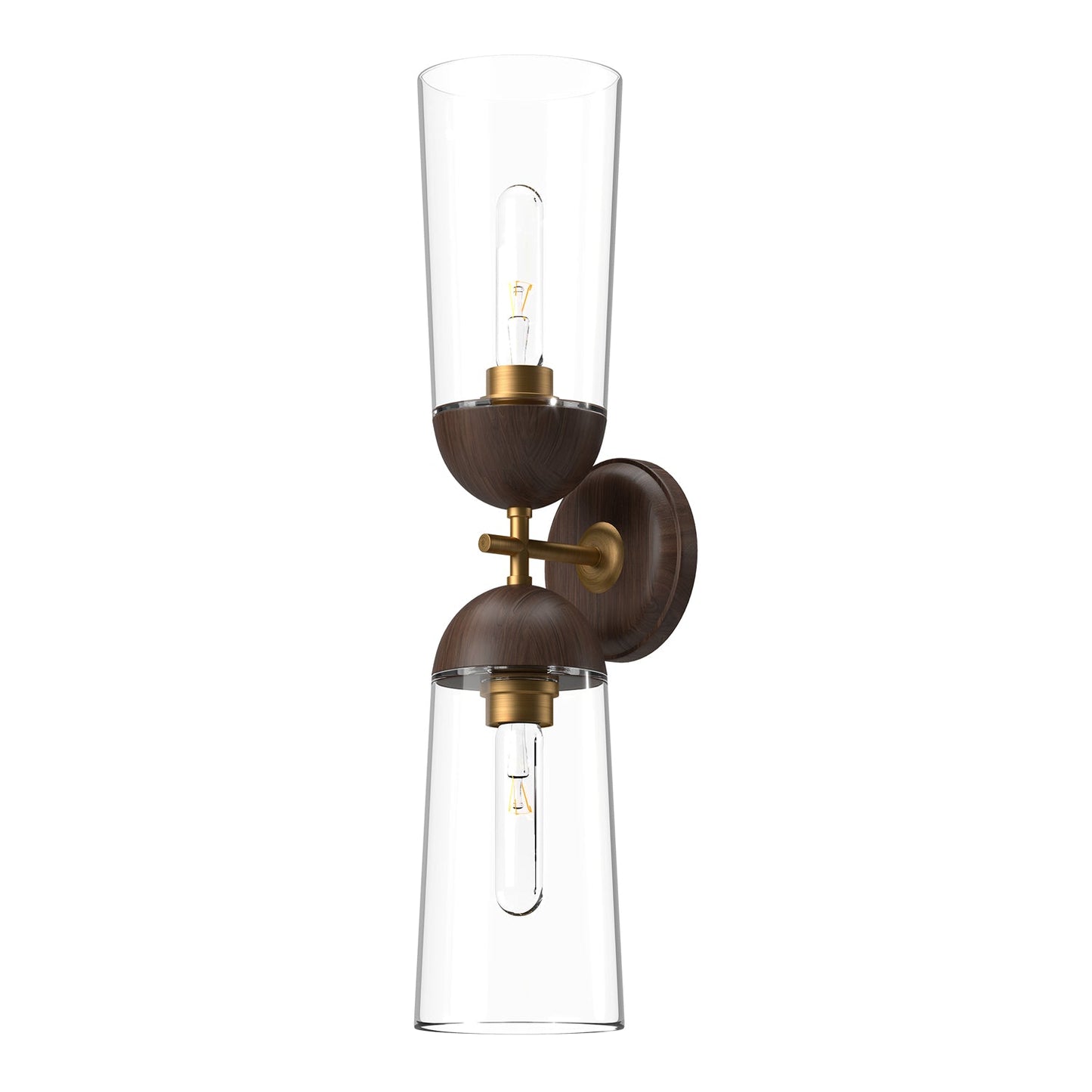 Alora Mood Emil aged gold vanity light WV542226AGWT