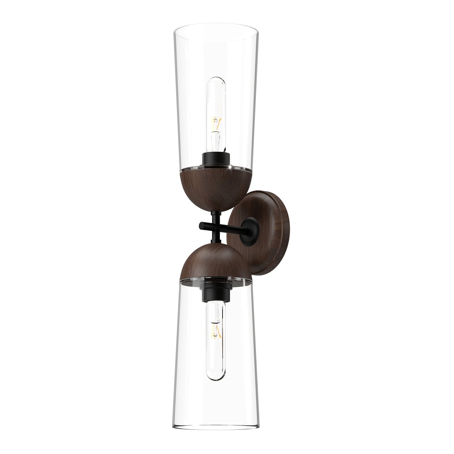Alora Mood Emil matte black vanity light WV542226MBWT
