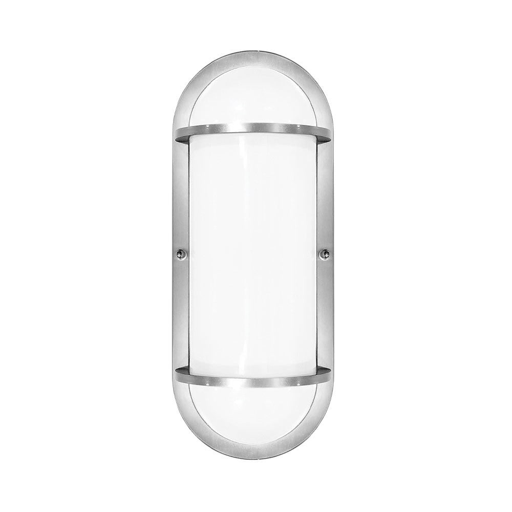 Euri Lighting 12.5W Outdoor Wall Light brushed nickel EOL-WL16FR-3100se