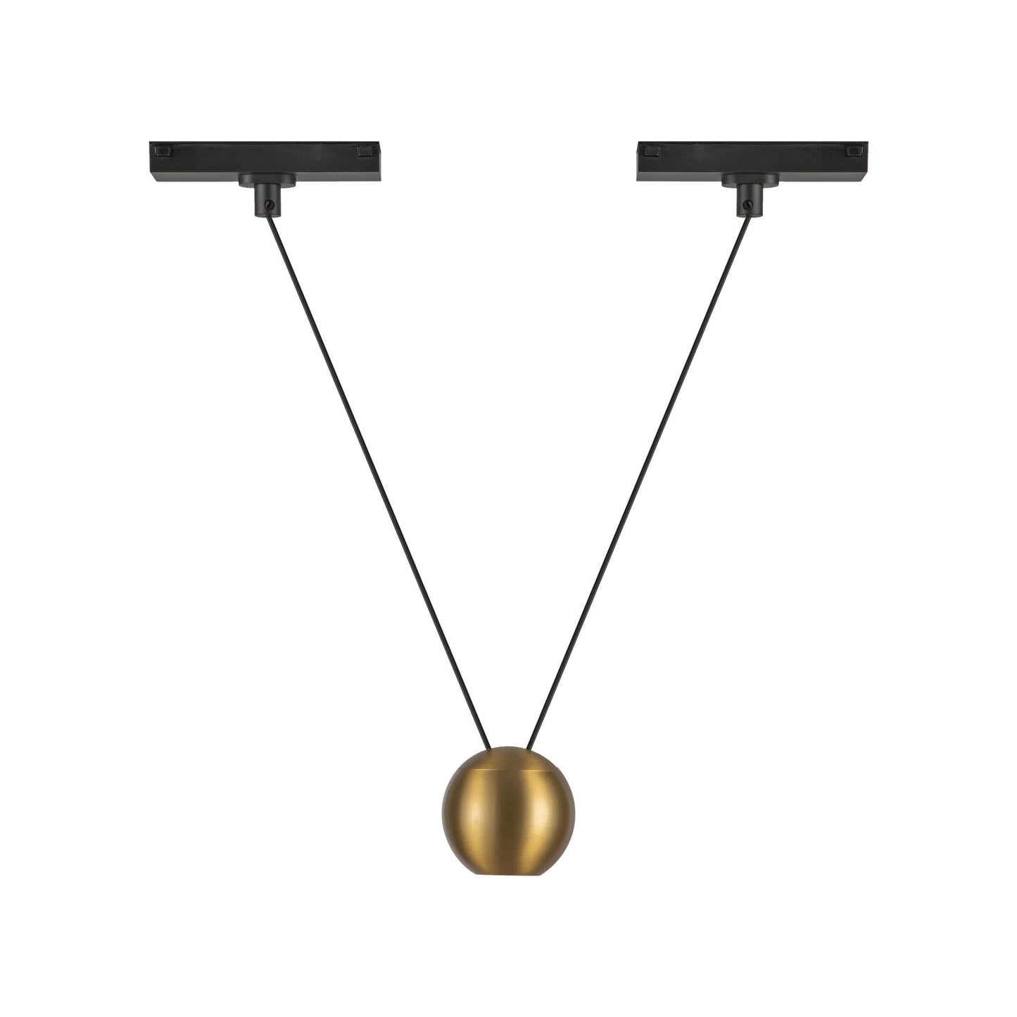 Kuzco Faria Double brushed gold trilo track pendant TRP27203-BG