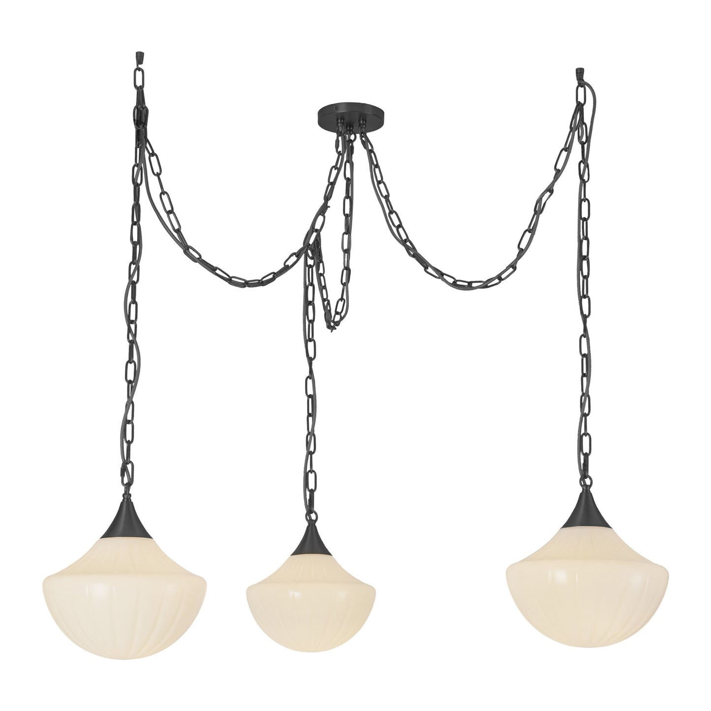 Alora Mood Farrah matte black multi-pendant MP651312MBGR