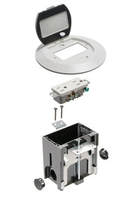 Arlington Industries FLBAFR101W floor box