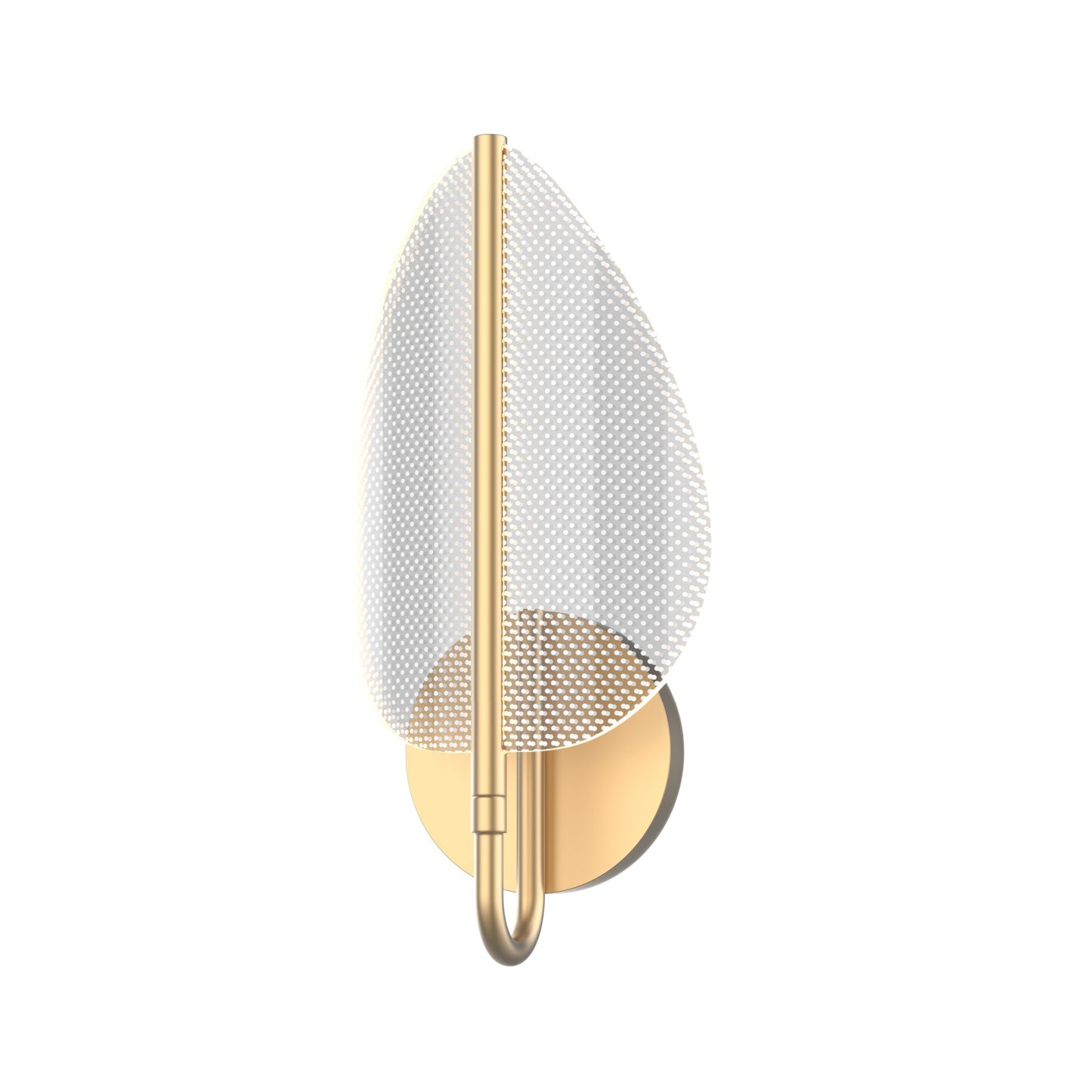 Alora Flora natural brass vanity light WV321101NB