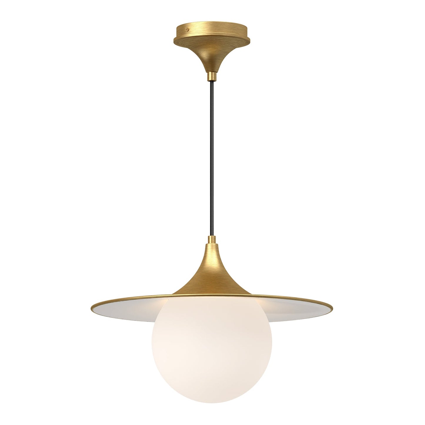 Alora Mood Fuji brushed gold pendant PD525216BGOP