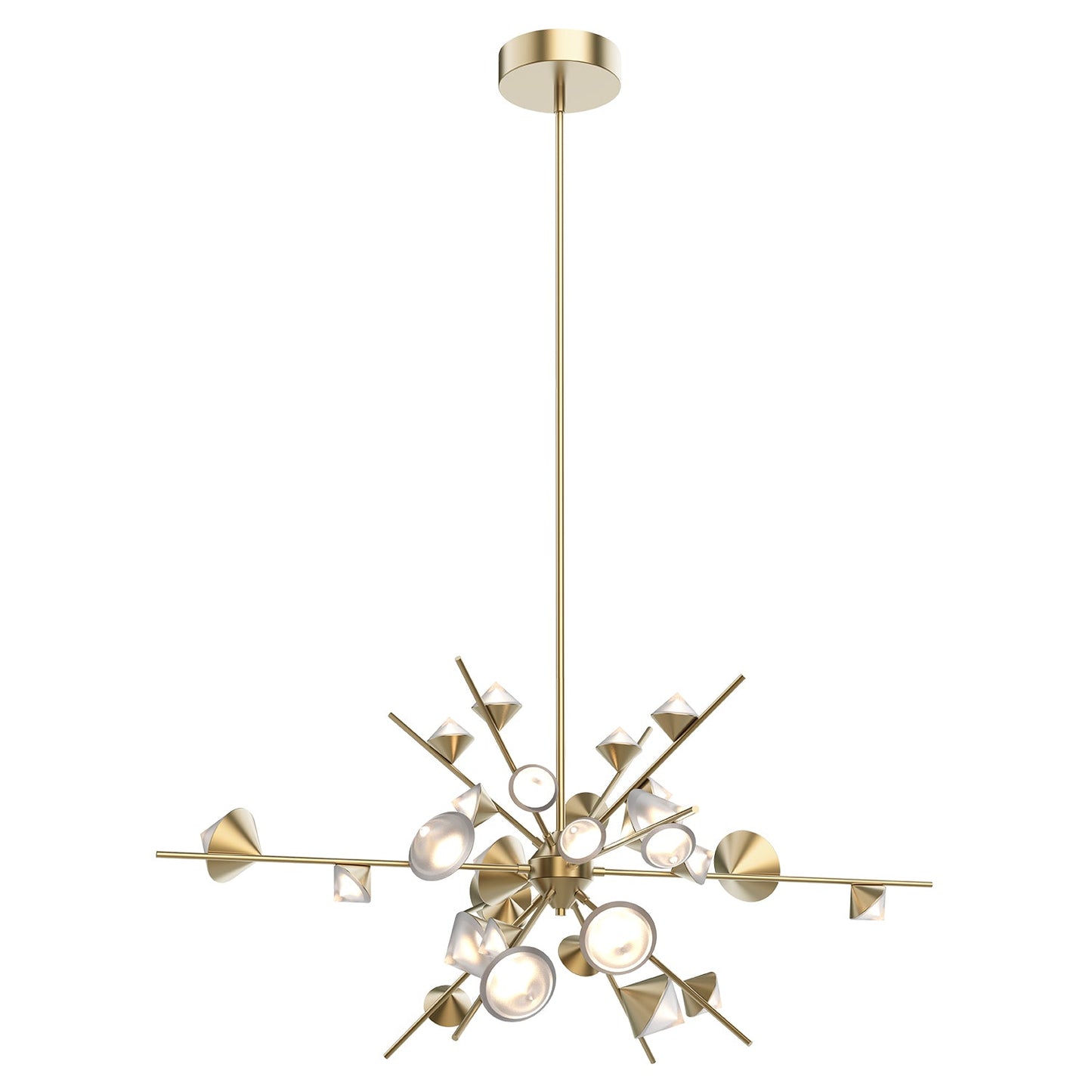 Kuzco Geode brushed gold chandelier CH50848-BG