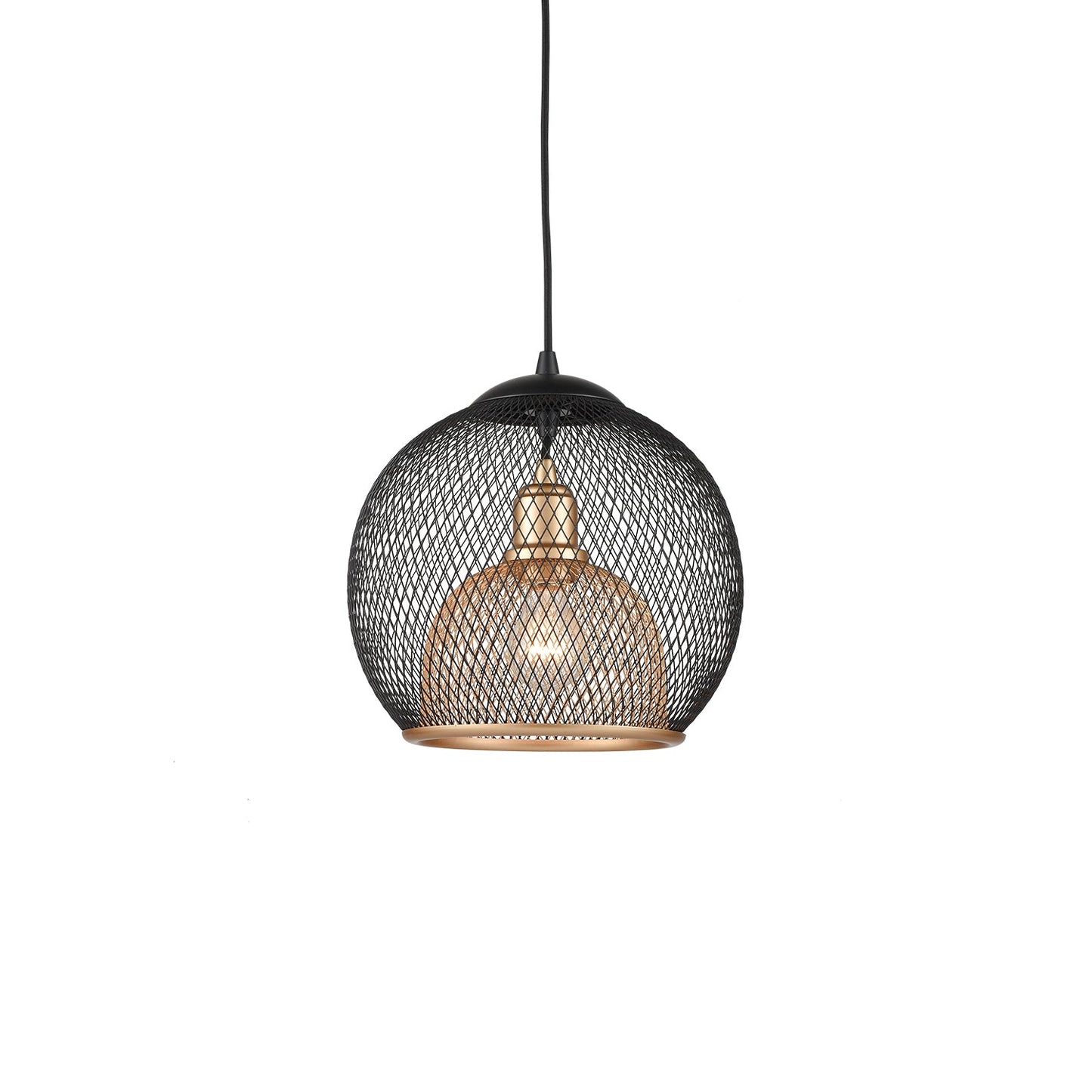 Kuzco Gibraltar black pendant 494412-BK/GD