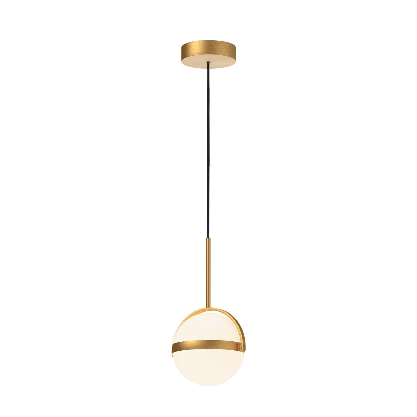 Alora Globo brushed gold pendant PD301001BG