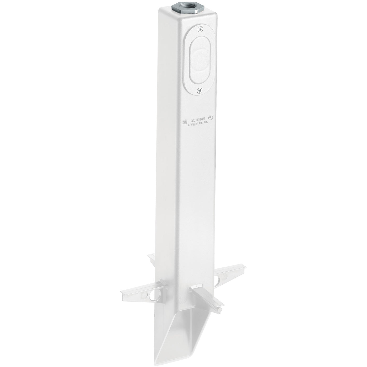 Arlington Industries GPL19W white garden post light support