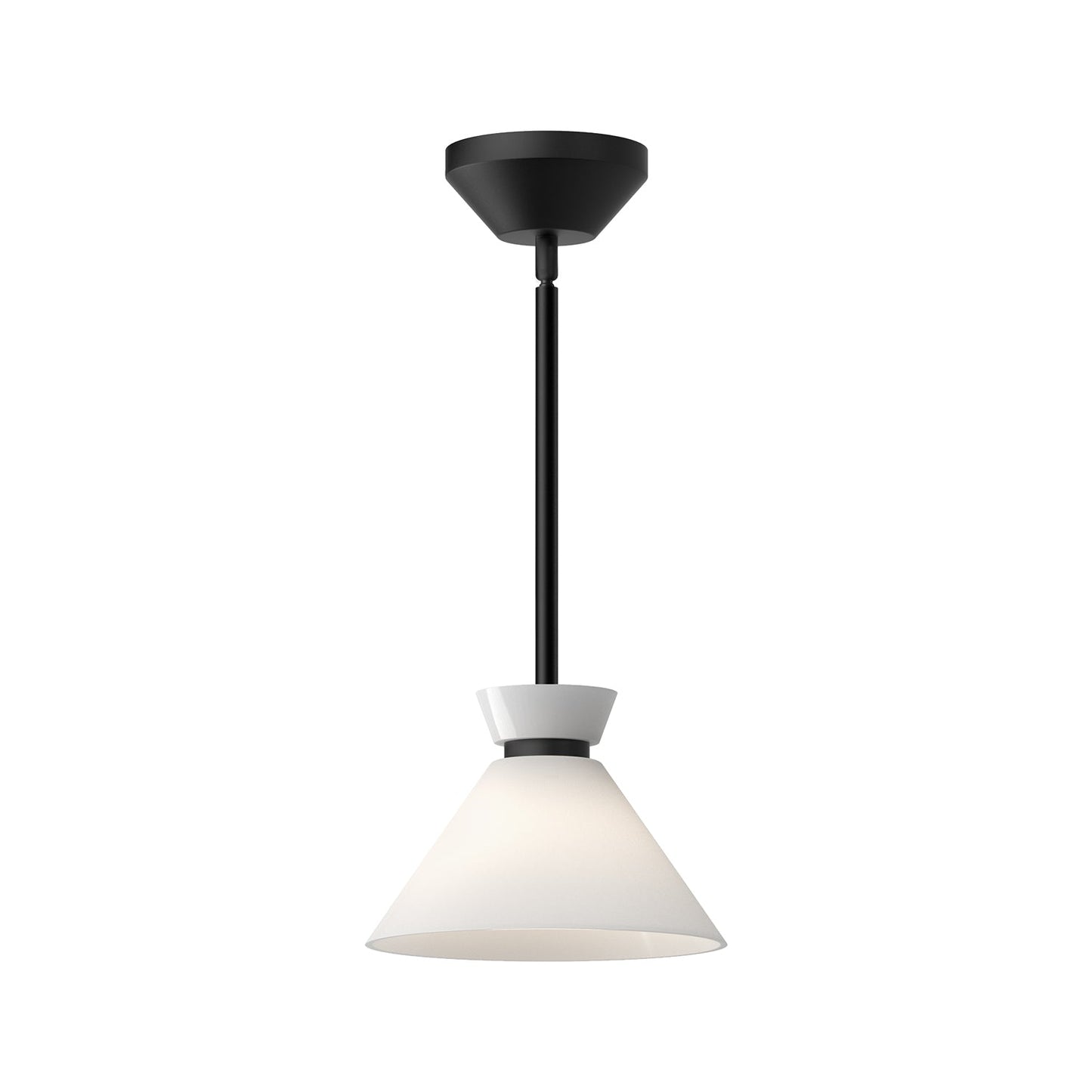 Alora Mood Halston glossy opal glass pendant PD470108MBGO