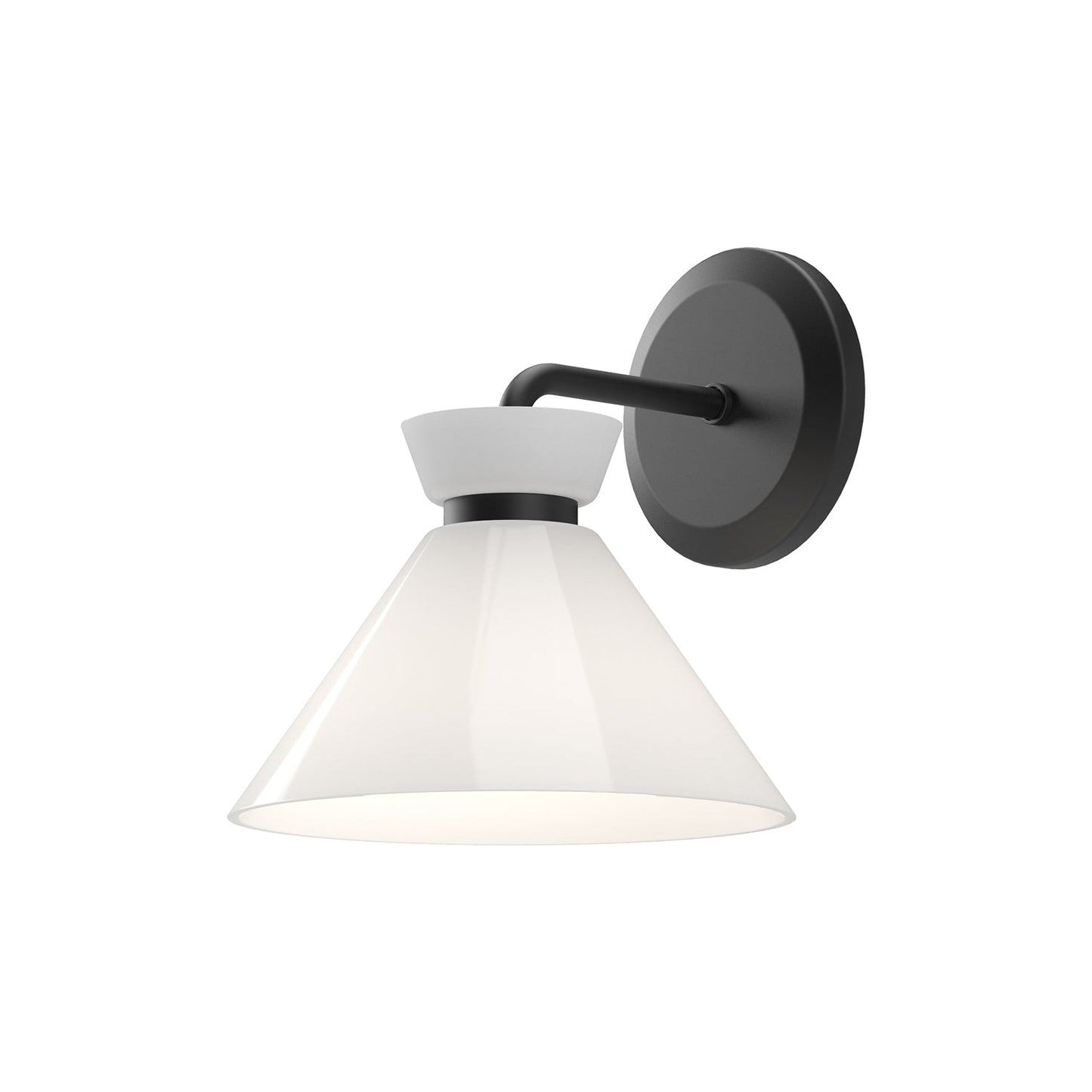 Alora Mood Halston glossy opal glass vanity light WV470108MBGO